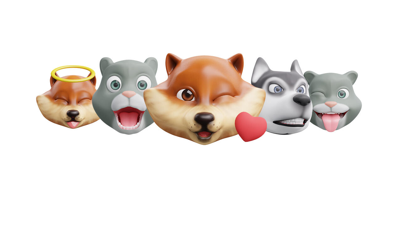Pets 3D heads Pets 3D as an alternative to Apple memojis